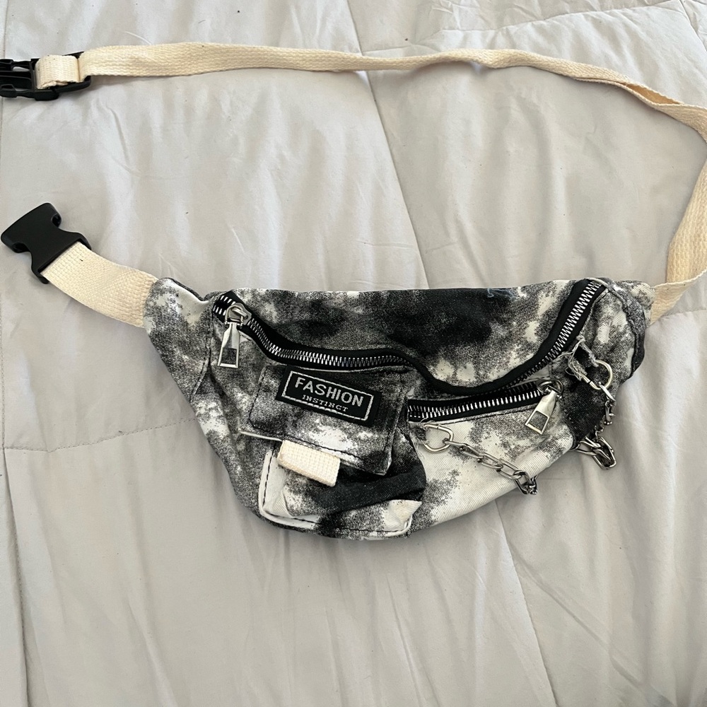 Black and White Crossbody Bag